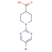 149506-04-7 1-(5-Bromopyrimidin-2-yl)piperidine-4-carboxylic acid chemical structure