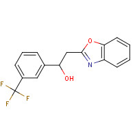 502625-49-2 2-Benzoxazol-2-yl-1-[(3-trifluoromethyl)phenyl]-ethanol chemical structure