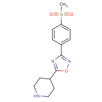 849925-03-7 4-{3-[4-(Methylsulfonyl)phenyl]-1,2,4-oxadiazol-5-yl}piperidine chemical structure