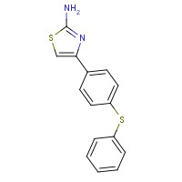 333773-69-6 4-(4-Phenylsulfanylphenyl)-thiazol-2-ylamine chemical structure