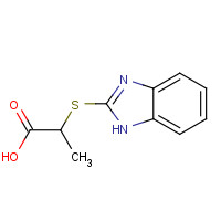 21547-70-6 2-(1H-Benzoimidazol-2-ylsulfanyl)propionic acid chemical structure