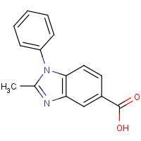 92437-43-9 2-Methyl-1-phenyl-1H-benzoimidazole-5-carboxylic acid chemical structure