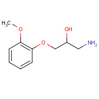63257-76-1 1-Amino-3-(2-methoxyphenoxy)propan-2-ol chemical structure