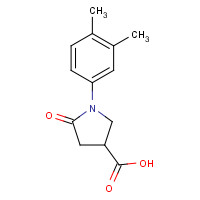 63674-65-7 1-(3,4-Dimethylphenyl)-2-oxopyrrolidine-4-carboxylic acid chemical structure