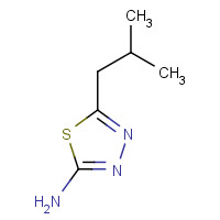 52057-89-3 5-Isobutyl[1,3,4]thiadiazol-2-ylamine chemical structure