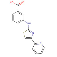 315702-87-5 3-(4-Pyridin-2-ylthiazol-2-ylamino)benzoic acid chemical structure