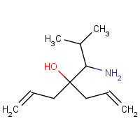 315248-94-3 4-(1-Amino-2-methyl-propyl)-hepta-1,6-dien-4-ol chemical structure