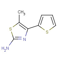 206555-52-4 5-Methyl-4-(2-thienyl)-1,3-thiazol-2-amine chemical structure