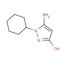 436088-86-7 5-Amino-1-cyclohexyl-1H-pyrazol-3-ol chemical structure