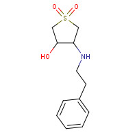 347364-75-4 1,1-Dioxo-4-phenethylamino-tetrahydro-1lambda*6*-thiophen-3-ol chemical structure