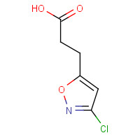 80403-82-3 3-(3-Chloro-isoxazol-5-yl)-propionic acid chemical structure
