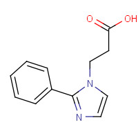 53660-14-3 3-(2-Phenyl-imidazol-1-yl)-propionic acid chemical structure