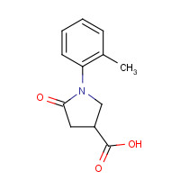 56617-44-8 5-Oxo-1-o-tolyl-pyrrolidine-3-carboxylic acid chemical structure