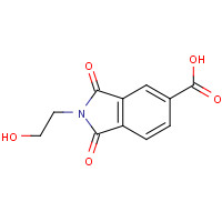 17329-32-7 2-(2-Hydroxyethyl)-1,3-dioxo-2,3-dihydro-1H-isoindole-5-carboxylic acid chemical structure