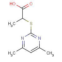 433242-31-0 2-(4,6-Dimethyl-pyrimidin-2-ylsulfanyl)-propionic acid chemical structure