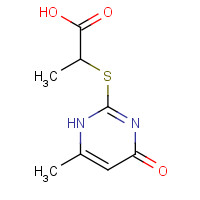 347341-65-5 2-(6-Methyl-4-oxo-1,4-dihydro-pyrimidin-2-ylsulfanyl)-propionic acid chemical structure