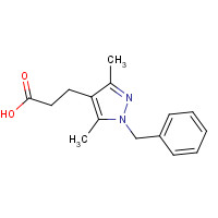 381679-93-2 3-(1-Benzyl-3,5-dimethyl-1H-pyrazol-4-yl)-propionic acid chemical structure