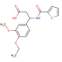 436087-15-9 3-(4-Ethoxy-3-methoxy-phenyl)-3-[(thiophene-2-carbonyl)-amino]-propionic acid chemical structure