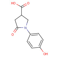 39629-88-4 1-(4-Hydroxy-phenyl)-5-oxo-pyrrolidine-3-carboxylic acid chemical structure