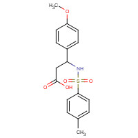 295344-96-6 3-(4-Methoxy-phenyl)-3-(toluene-4-sulfonylamino)-propionic acid chemical structure