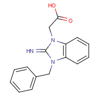 40783-87-7 (3-Benzyl-2-imino-2,3-dihydro-benzoimidazol-1-yl)-acetic acid chemical structure