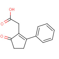 42882-19-9 (5-Oxo-2-phenyl-cyclopent-1-enyl)-acetic acid chemical structure