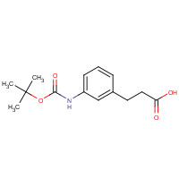 387360-95-4 3-{3-[(tert-Butoxycarbonyl)amino]phenyl}-propanoic acid chemical structure