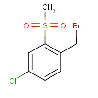 849035-64-9 1-(Bromomethyl)-4-chloro-2-(methylsulfonyl)-benzene chemical structure
