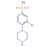 849035-69-4 1-[2-Bromo-4-(methylsulfonyl)phenyl]piperazine chemical structure