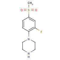 845616-10-6 1-[2-Fluoro-4-(methylsulfonyl)phenyl]piperazine chemical structure
