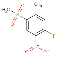 849035-74-1 1-Fluoro-5-methyl-4-(methylsulfonyl)-2-nitrobenzene chemical structure