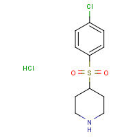 16310-38-6 4-[(4-Chlorophenyl)sulfonyl]piperidine hydrochloride chemical structure