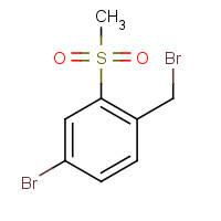 254887-18-8 4-Bromo-1-(bromomethyl)-2-(methylsulfonyl)-benzene chemical structure