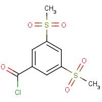 90649-99-3 3,5-Bis(methylsulfonyl)benzoyl chloride chemical structure