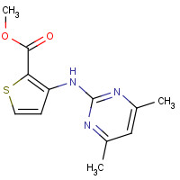 388565-75-1 Methyl 3-[(4,6-dimethylpyrimidin-2-yl)amino]-thiophene-2-carboxylate chemical structure