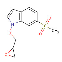849924-91-0 6-(Methylsulfonyl)-1-(oxiran-2-ylmethoxy)-1H-indole chemical structure