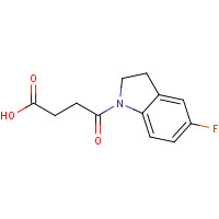 393183-92-1 4-(5-Fluoro-2,3-dihydro-1H-indol-1-yl)-4-oxobutanoic acid chemical structure