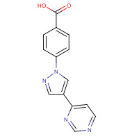 849924-98-7 4-(4-Pyrimidin-4-yl-1H-pyrazol-1-yl)benzoic acid chemical structure