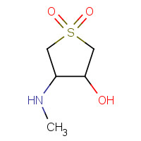66419-61-2 4-Methylamino-1,1-dioxo-tetrahydro-1lambda*6*-thiophen-3-ol chemical structure