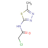 21521-87-9 2-Chloro-N-(5-methyl-[1,3,4]thiadiazol-2-yl)-acetamide chemical structure