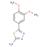 5427-87-2 5-(3,4-Dimethoxy-phenyl)-[1,3,4]thiadiazol-2-yl-amine chemical structure
