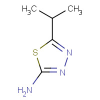 27115-74-8 5-Isopropyl-[1,3,4]thiadiazol-2-ylamine chemical structure