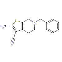 24237-37-4 2-Amino-6-benzyl-4,5,6,7-tetrahydro-thieno-[2,3-c]pyridine-3-carbonitrile chemical structure