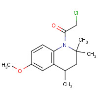 376371-15-2 2-Chloro-1-(6-methoxy-2,2,4-trimethyl-3,4-dihydro-2H-quinolin-1-yl)-ethanone chemical structure