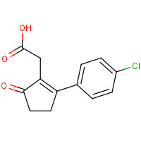 53272-87-0 [2-(4-Chloro-phenyl)-5-oxo-cyclopent-1-enyl]-acetic acid chemical structure