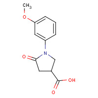 63674-47-5 1-(3-Methoxy-phenyl)-5-oxo-pyrrolidine-3-carboxylic acid chemical structure