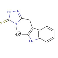 436096-84-3 4-Methyl-5-(2-methyl-1H-indol-3-ylmethyl)-2,4-dihydro-[1,2,4]triazole-3-thione chemical structure