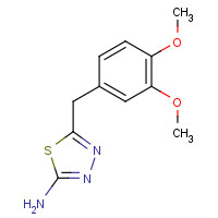313957-85-6 5-(3,4-Dimethoxy-benzyl)-[1,3,4]thiadiazol-2-yl-amine chemical structure