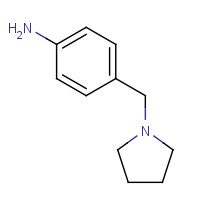 142335-64-6 4-Pyrrolidin-1-ylmethyl-phenylamine chemical structure