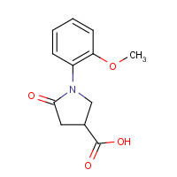 39629-90-8 1-(2-Methoxy-phenyl)-5-oxo-pyrrolidine-3-carboxylic acid chemical structure